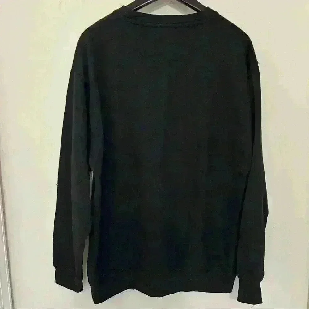 Lira Black Sweater Rose Flower Abstract Floral Graphic Size XL NWOT